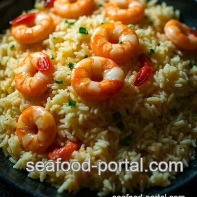 Easy Shrimp and Rice with Velvety Sauce: How Many Calories? Recipe Card