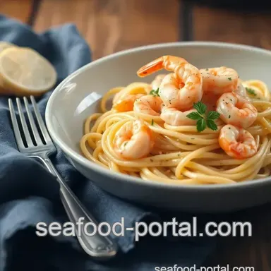 How to Cook Shrimp Fettuccine Creamy & Zesty: My Family's Favorite! Recipe Card