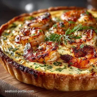 The Ultimate Creamy Shrimp Quiche with Dill and Gruy&egrave;re Recipe Card