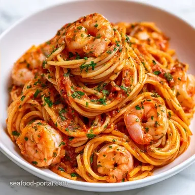 Shrimp Marinara Spaghetti in 20 Minutes