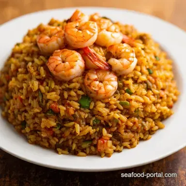 Shrimp Sausage Dirty Rice Recipe Easy Bayou Comfort Recipe Card