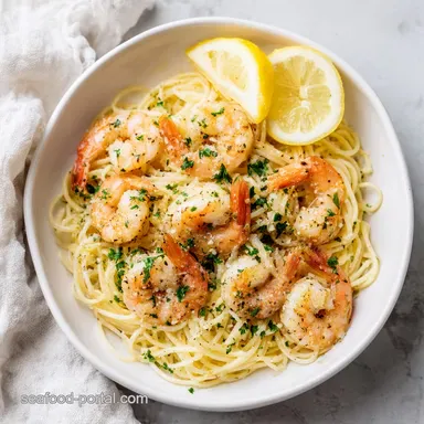 Shrimp Scampi Olive Garden Recipe for 4 Servings