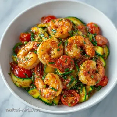 Shrimp Zucchini Saut&eacute; in 15 Minutes Recipe Card