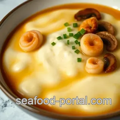 Silky Steamed Egg Tofu with Scallops & Maitake Mushrooms - Easy Recipe for 2 Recipe Card