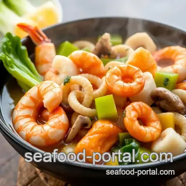 Simmered Seafood Hot Pot - Delightful & Quick Recipe Card