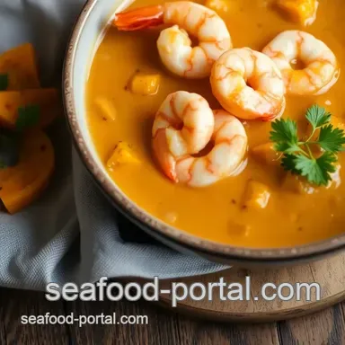 Warm & Comforting Simmered Shrimp in Creamy Sweet Potato Stew Recipe Card