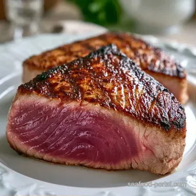 Simple Air Fryer Tuna Steak in 11 Minutes Recipe Card