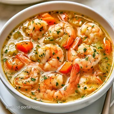 Simple Alkaline Seafood Soup: 6 Servings Recipe Card