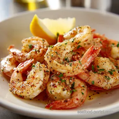 Simple Shrimp Recipe with Garlic and Lemon in 15 Minutes Recipe Card
