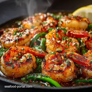 RestaurantStyle Hibachi Shrimp Quick Garlic Butter Sear Recipe Recipe Card