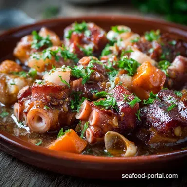 Pig feet stew The Hearty SlowCooked Trotters Recipe Recipe Card