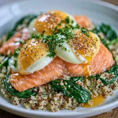 Smoked Salmon Breakfast Bowl with Quinoa Recipe Card