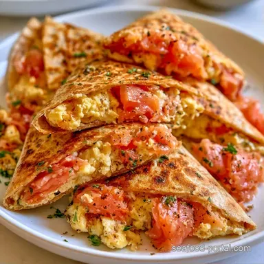 Smoked Salmon Breakfast Tacos for 4 Recipe Card