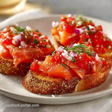 Smoked Salmon Bruschetta: 15 Min Total Time