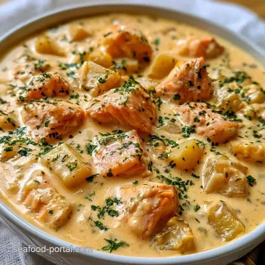 Smoked Salmon Chowder in 45 Minutes Recipe Card