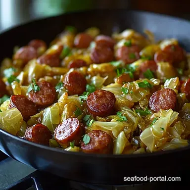 My GoTo Sausage and Cabbage Stir Fry Skillet 30Minute Easy Dinner