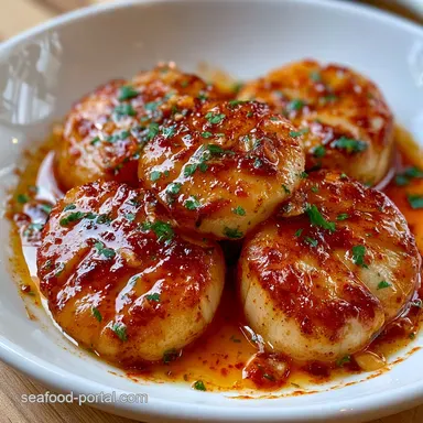 Smoked Scallops with Garlic in 25 Minutes Recipe Card