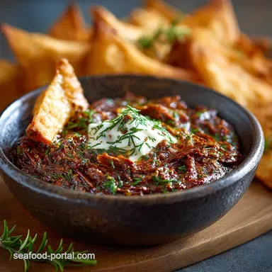 Pub Favourite The Smoky Beef Jerky Dip Recipe No Rubber Chewing Recipe Card