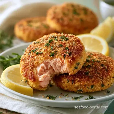 Southern Salmon Patties in 20 Minutes Recipe Card