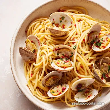 Spaghetti Alle Vongole Clam Pasta for 4