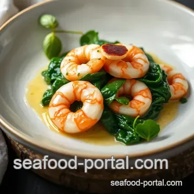 Delicious Sautéed Prawns with Spinach Quick Dish: 10-Minute Marvel! Recipe Card