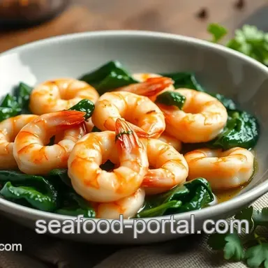 Delicious Sautéed Prawns with Spinach Quick Dish: 10-Minute Marvel!