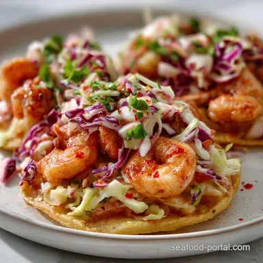 Shrimp Tostadas Slaw: Easy Tostadas with Creamy Chipotle Slaw Recipe Card