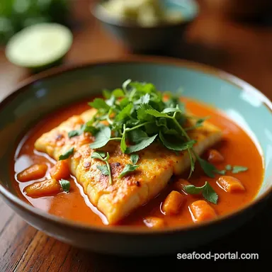 Delicious Thai Fish Curry Recipe Speedy Weeknight Wonder Recipe Card