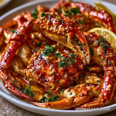 Spiced Grilled Crab Legs for 4 Servings Recipe Card