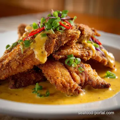 Spicy Southern Fried Catfish With Mustard Sauce: Crisp Tangy Dinner