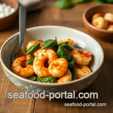 How to Make Sautéed Prawns with Spicy Spinach: An Easy Weeknight Delight Recipe Card