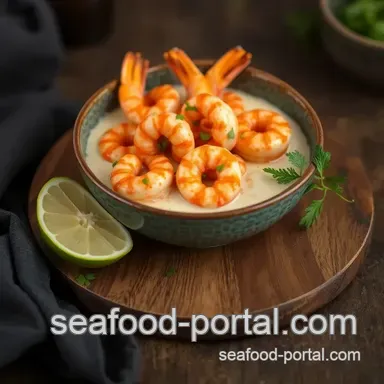 Cook Spicy Prawns in Creamy Coconut Sauce presentation