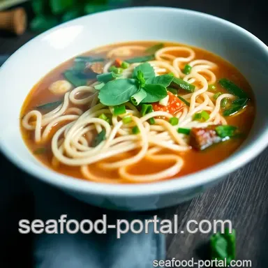 My Easy & Flavorful Spicy Udon Noodle Soup with Thai Basil and Fresh Veggies Recipe Card