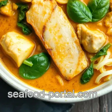 Steam Mackerel Curry with Spinach & Basil Recipe Card