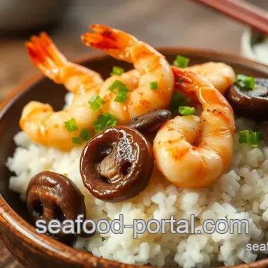 How to Make My Delicious Steam Shrimp Shiitake Mushroom Sushi Rice
