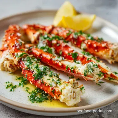 Steamed King Crab Leg Recipe with Garlic Lemon Butter in 15 Minutes