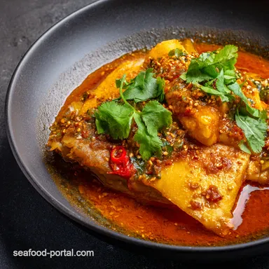 Zesty Steamed Pomfret Recipe Tom Yum Inspired Recipe Card