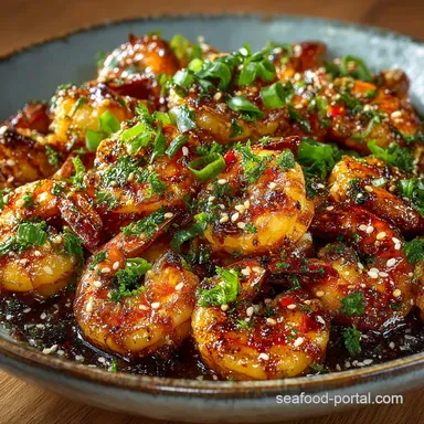 Sticky Sizzling 15Minute Asian Garlic Shrimp Recipe