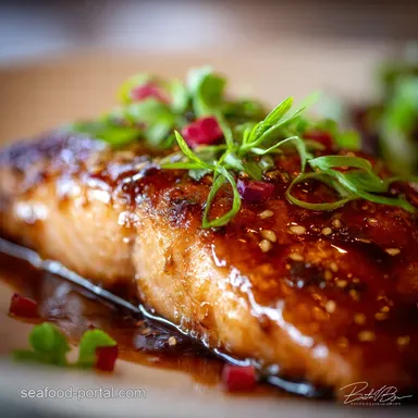 Brown Sugar Glazed Salmon The Ultimate 25Minute Sticky Soy Recipe Recipe Card