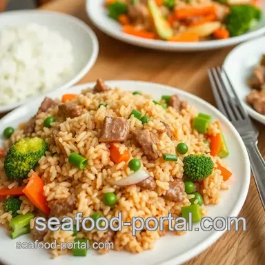 Stir-Fry Beef Fried Rice with Veggies Recipe Card