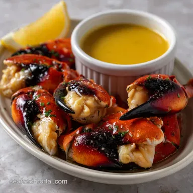 Stone Crab Claws: Chilled Classic Mustard Sauce Recipe Card