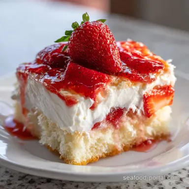 Strawberry Poke Cake Recipe for 12 Servings
