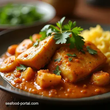 Goan Fish Curry Recipe My Sunny Spicy Seafood Secret Recipe Card