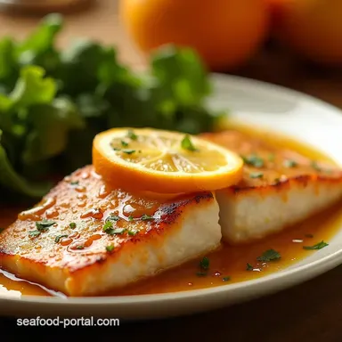 Sunshine Citrus Fish Easy Orange Glazed Fish Fillets Recipe Card
