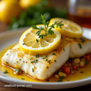 Zesty Lemon Butter Fish Fillet My Quick Easy Baked Cod Recipe Card