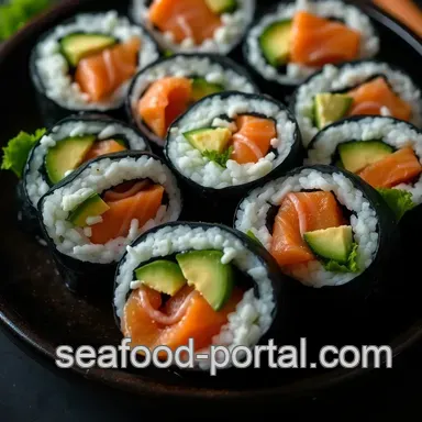 Homemade Sushi Rolls with Salmon and Avocado: A Fun DIY Recipe Recipe Card
