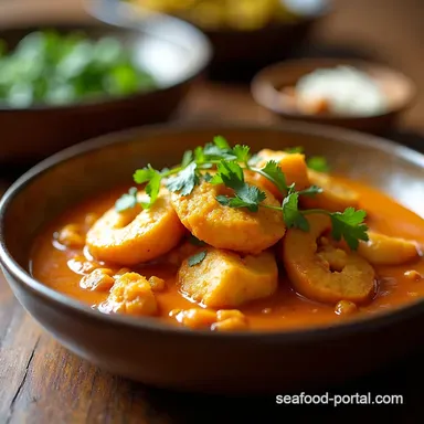 Tangy Tamarind Fish Curry South Indian Seafood Delight Recipe Card