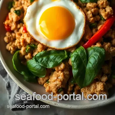 My Easy Thai Basil Chicken Stir-Fry with Soft-Sunny Egg Recipe Recipe Card