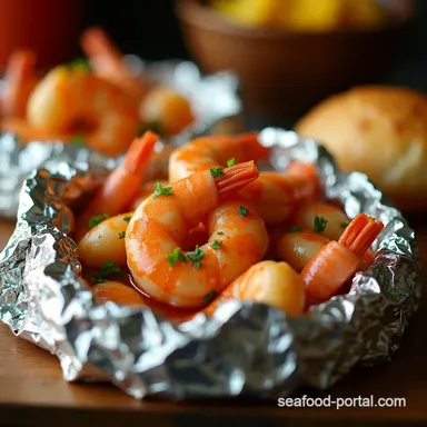 Easy NoPot Shrimp Boil Foil Packets Quick Cleanup Recipe Card