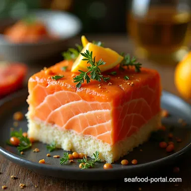 The Grand Salmon Celebration Cake A Savoury Fish Birthday Cake Recipe Card